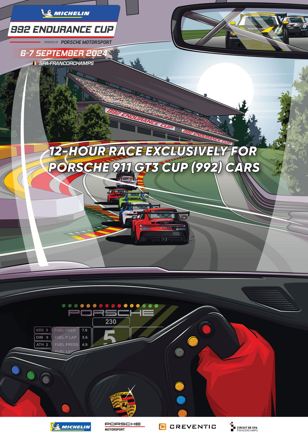 Das 12h Sprint-Rennen – Michelin 992 Endurance Cup by Creventic