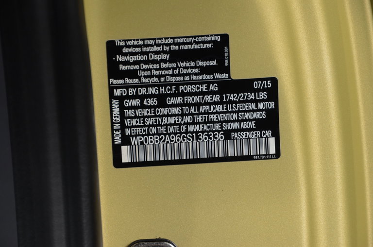 Porsche 991 Targa 4S