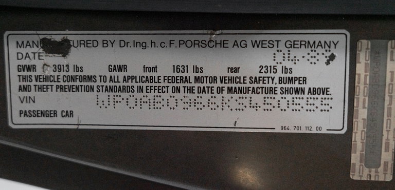 Porsche 964 Carrera 4