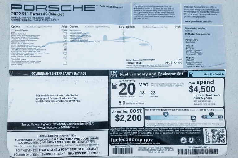 Porsche 992 Carrera 4S