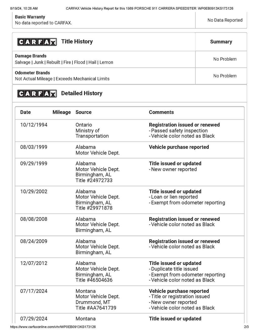 Porsche 911 Carrera 3.2 Speedster