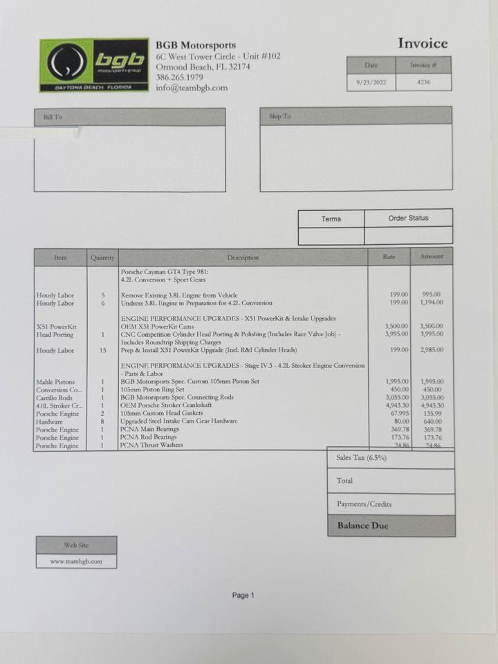 Porsche 981 Cayman GT4