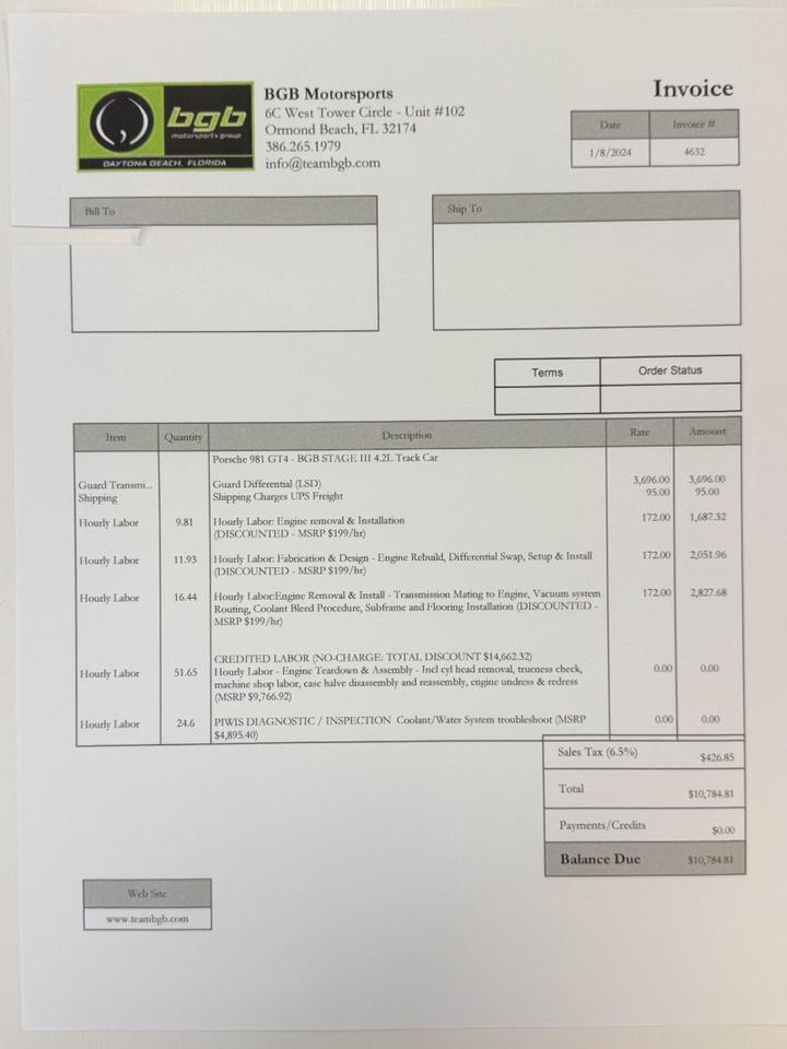 Porsche 981 Cayman GT4