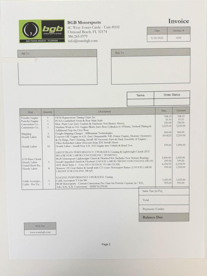 Porsche 981 Cayman GT4