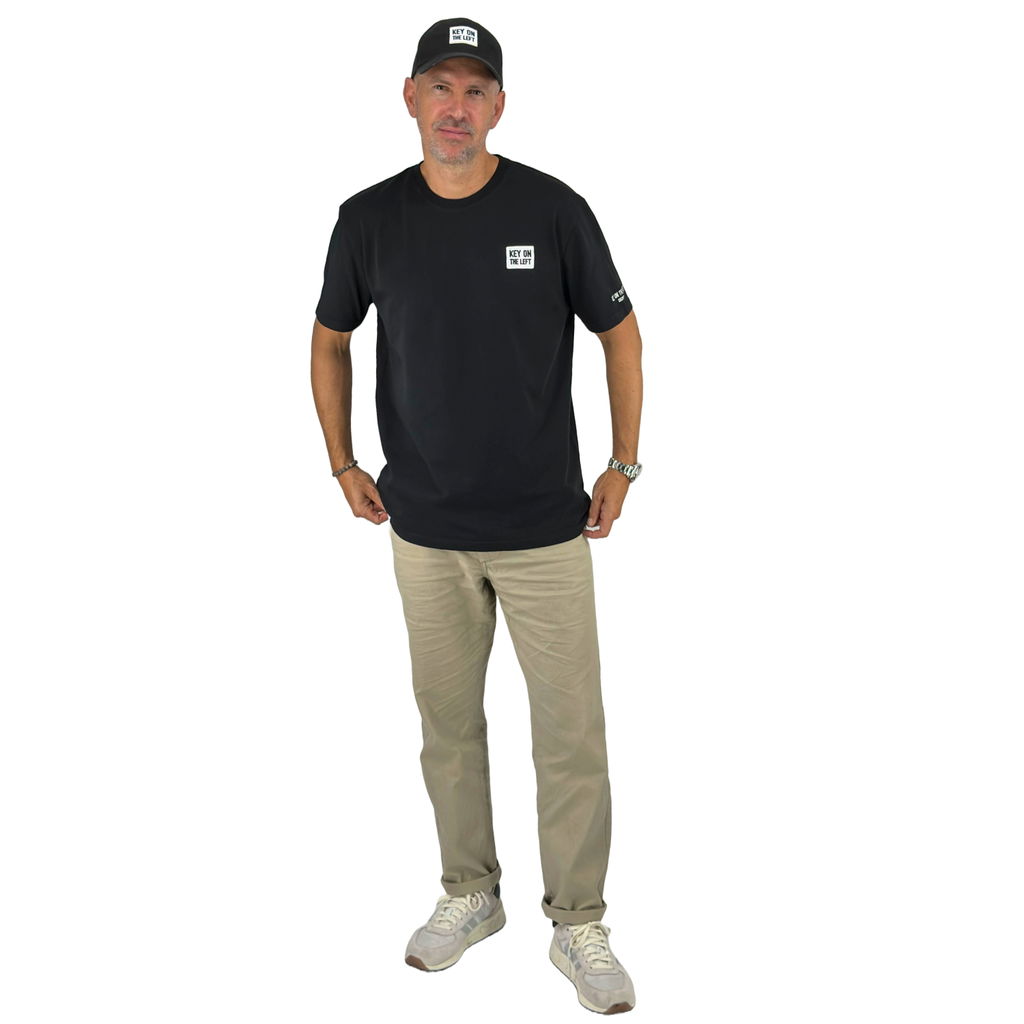 Key on the left Badge T-Shirt Black (1)