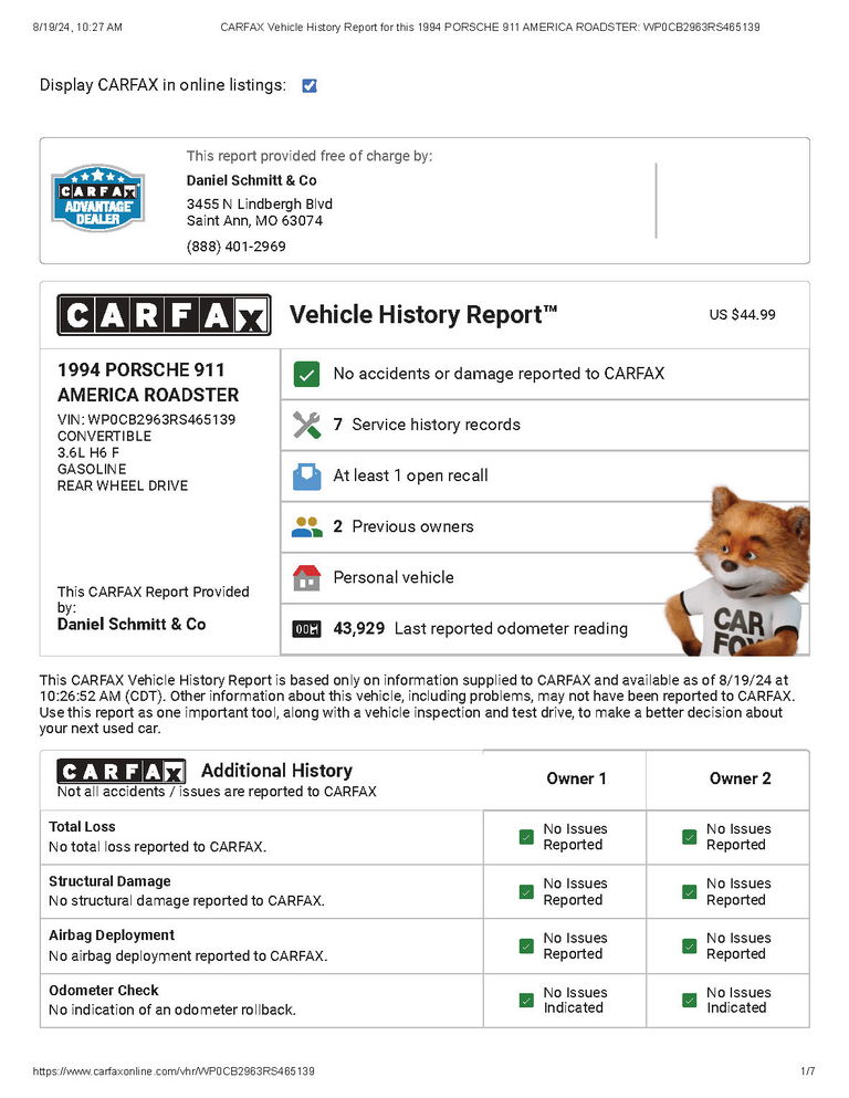 Porsche 964 Carrera 2 Speedster