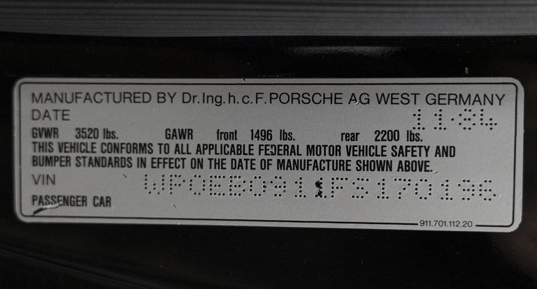 Porsche 911 Carrera 3.2 WTL