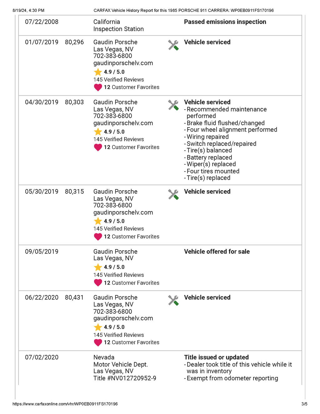 Porsche 911 Carrera 3.2 WTL