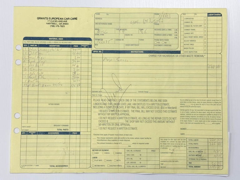 Porsche 911 Carrera 3.2 (US)
