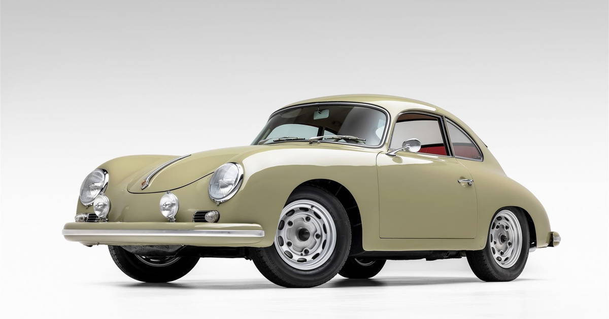ポルシェ356A ペーパーオブジェ　PORSCHE 1958-porsche-356a-coupe-20.