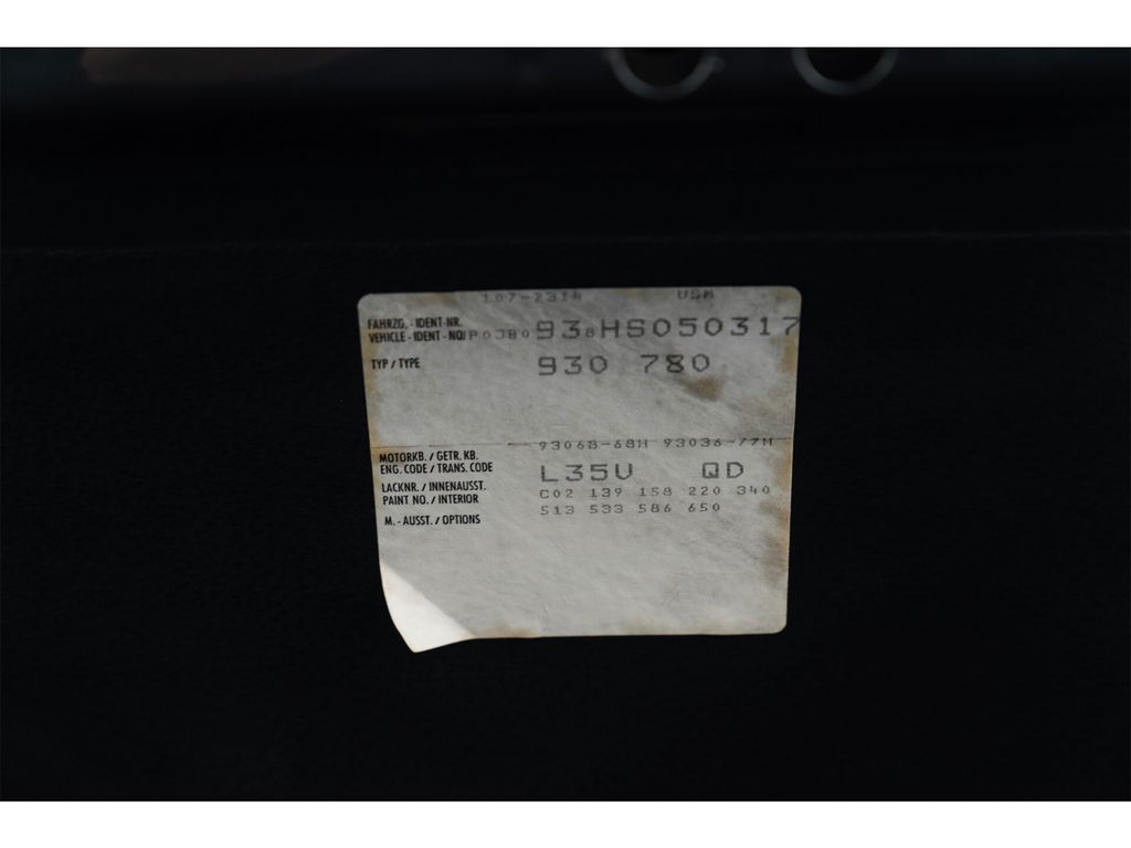 Porsche 911 Turbo 3.3 (US)