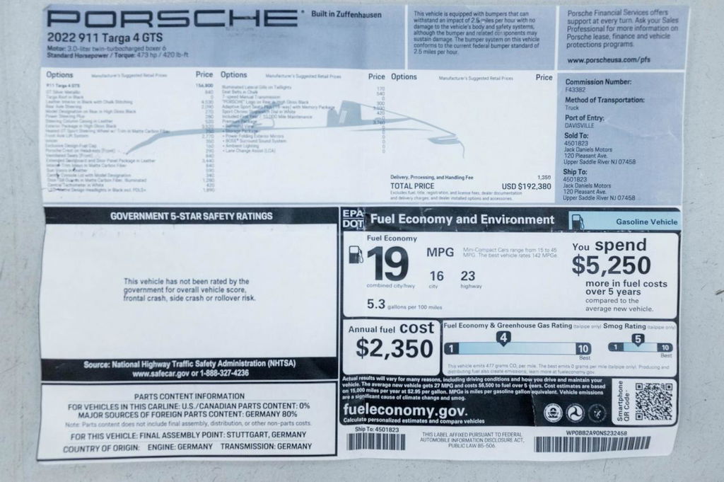 Porsche 992 Targa 4 GTS