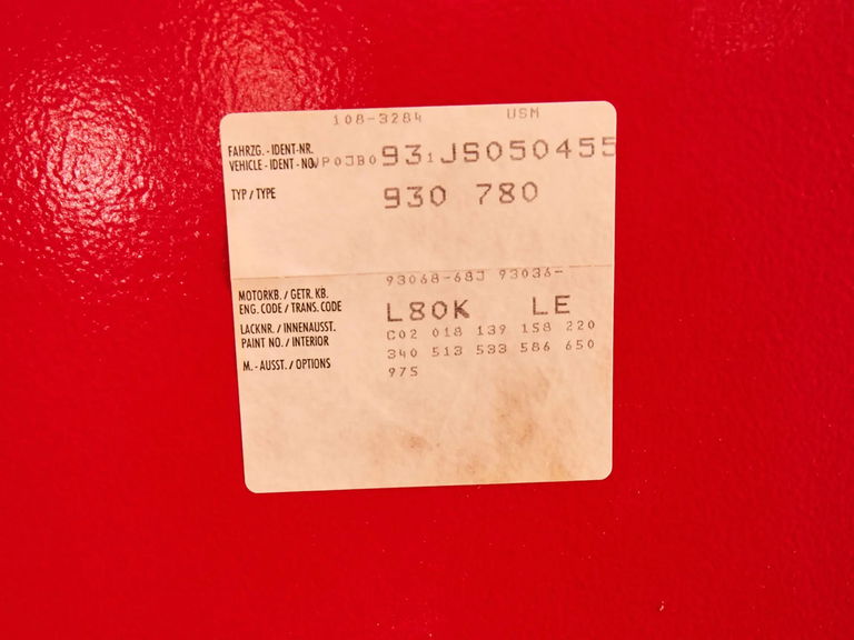 Porsche 911 Turbo 3.3 (US)