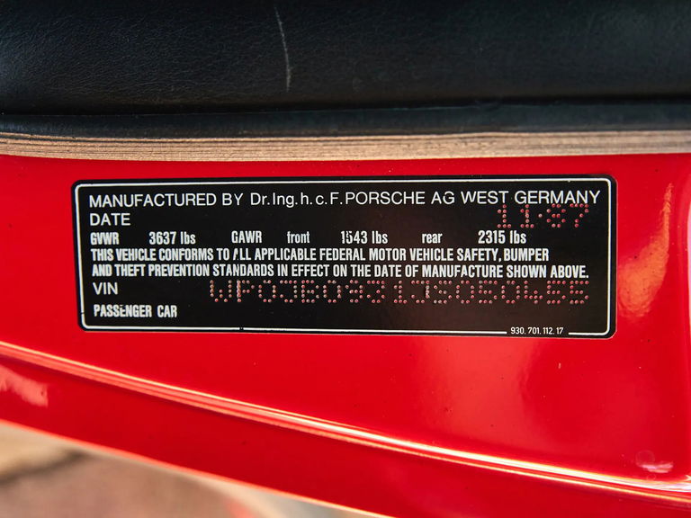 Porsche 911 Turbo 3.3 (US)