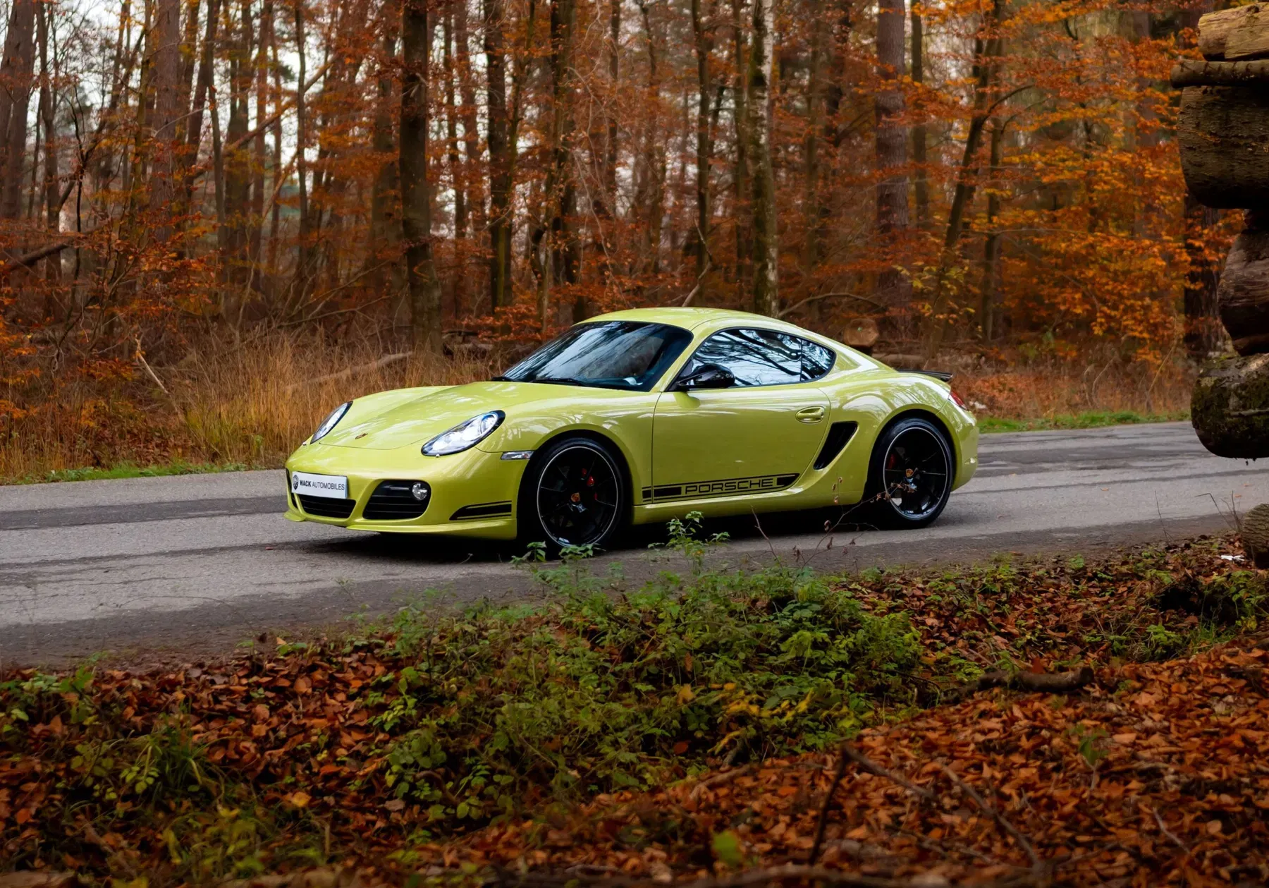 Porsche Cayman R Peridot Metallic