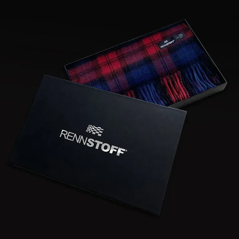 Tartan-sjaal van scheerwol