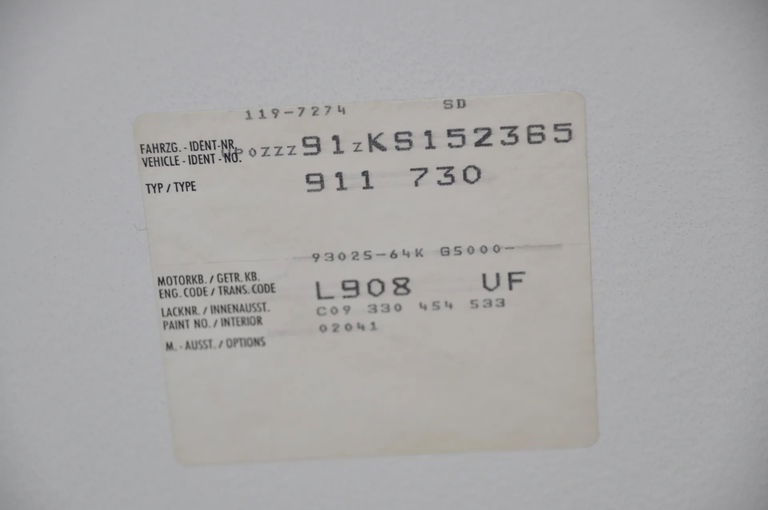 Porsche 911 Carrera 3.2 Speedster