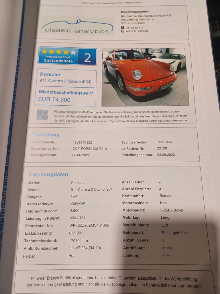 Porsche 964 Carrera 2