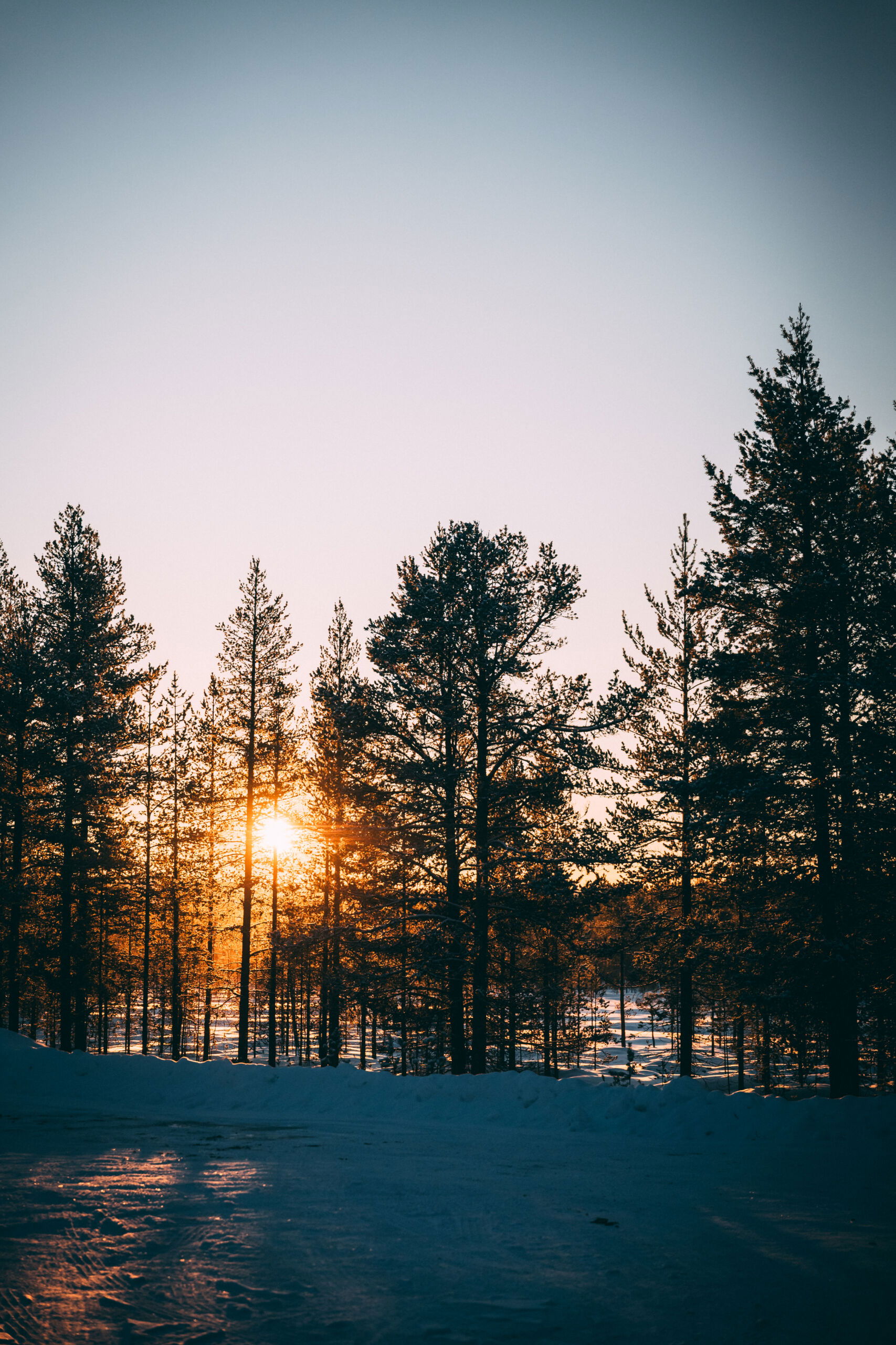 Sunset in Lapland