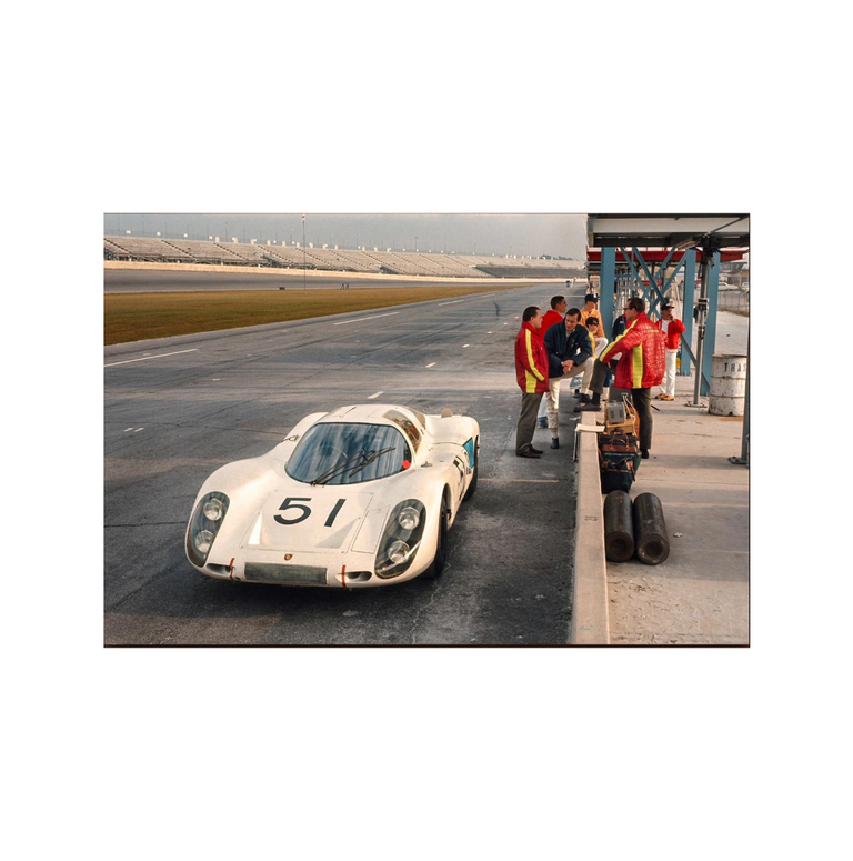 Fine-Art Metal-Print - The Daytona 1968 Series by Hans Mezger