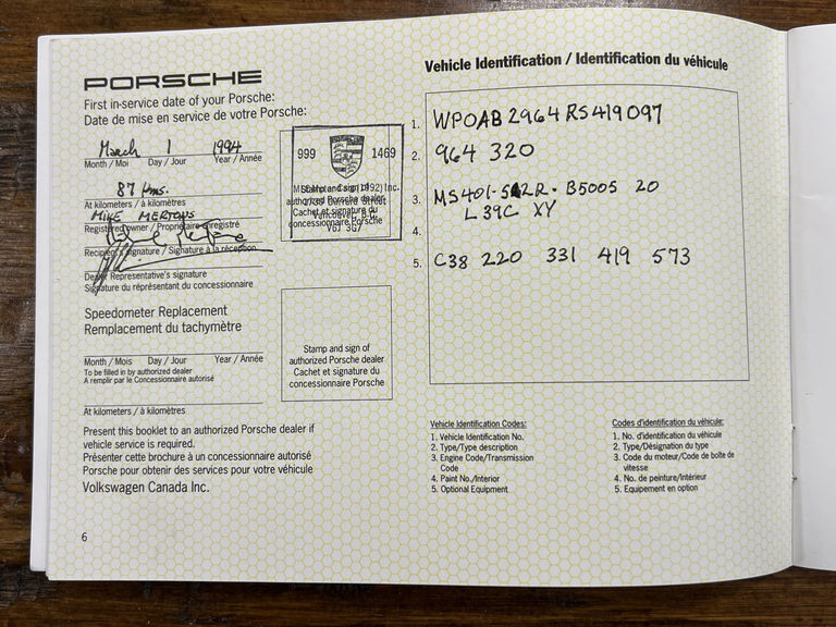 Porsche 964 Carrera RS America