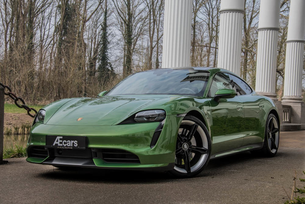 porsche taycan turbo s mamba green