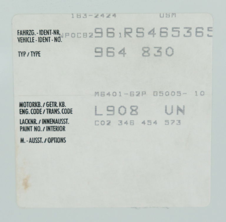 Porsche 964 Carrera 2 Speedster