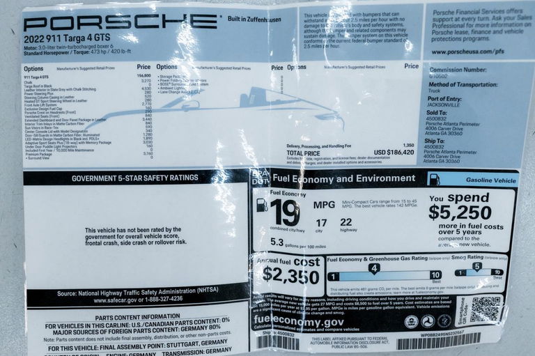 Porsche 992 Targa 4 GTS