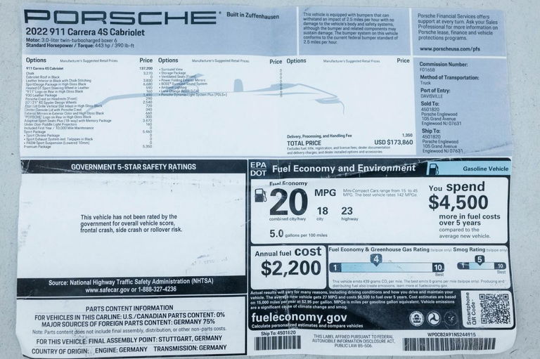 Porsche 992 Carrera 4S