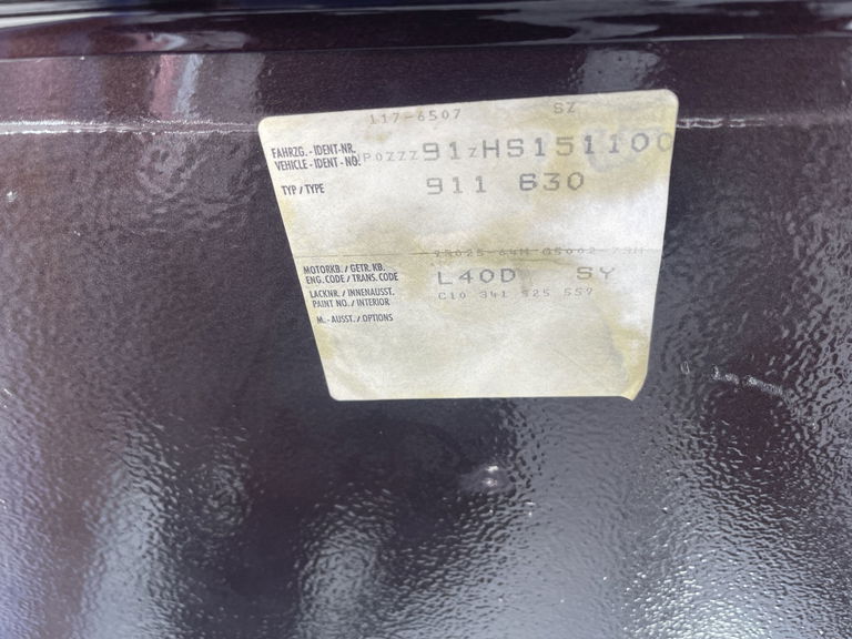 Porsche 911 Carrera 3.2 (KAT)