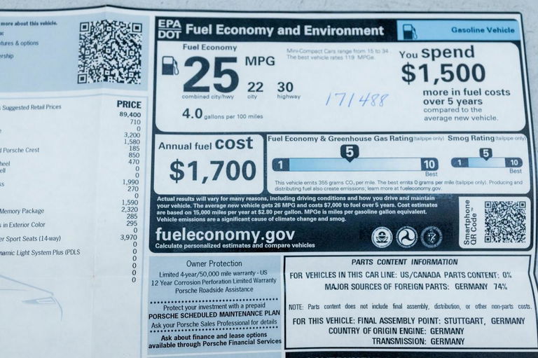 Porsche 991.2 Carrera