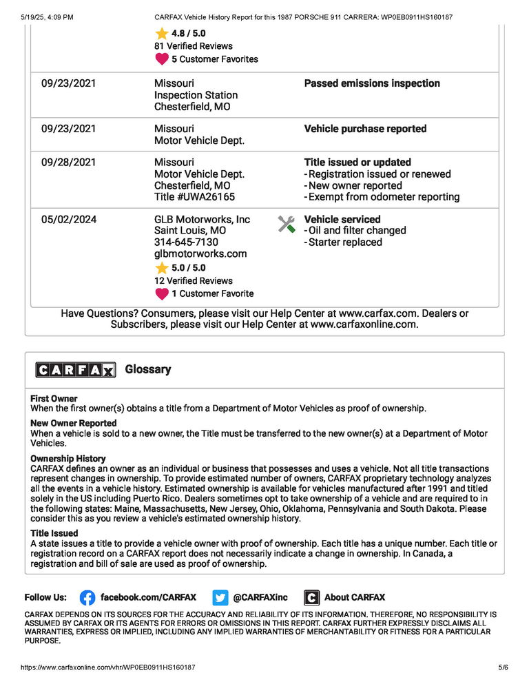 Porsche 911 Carrera 3.2 (US)