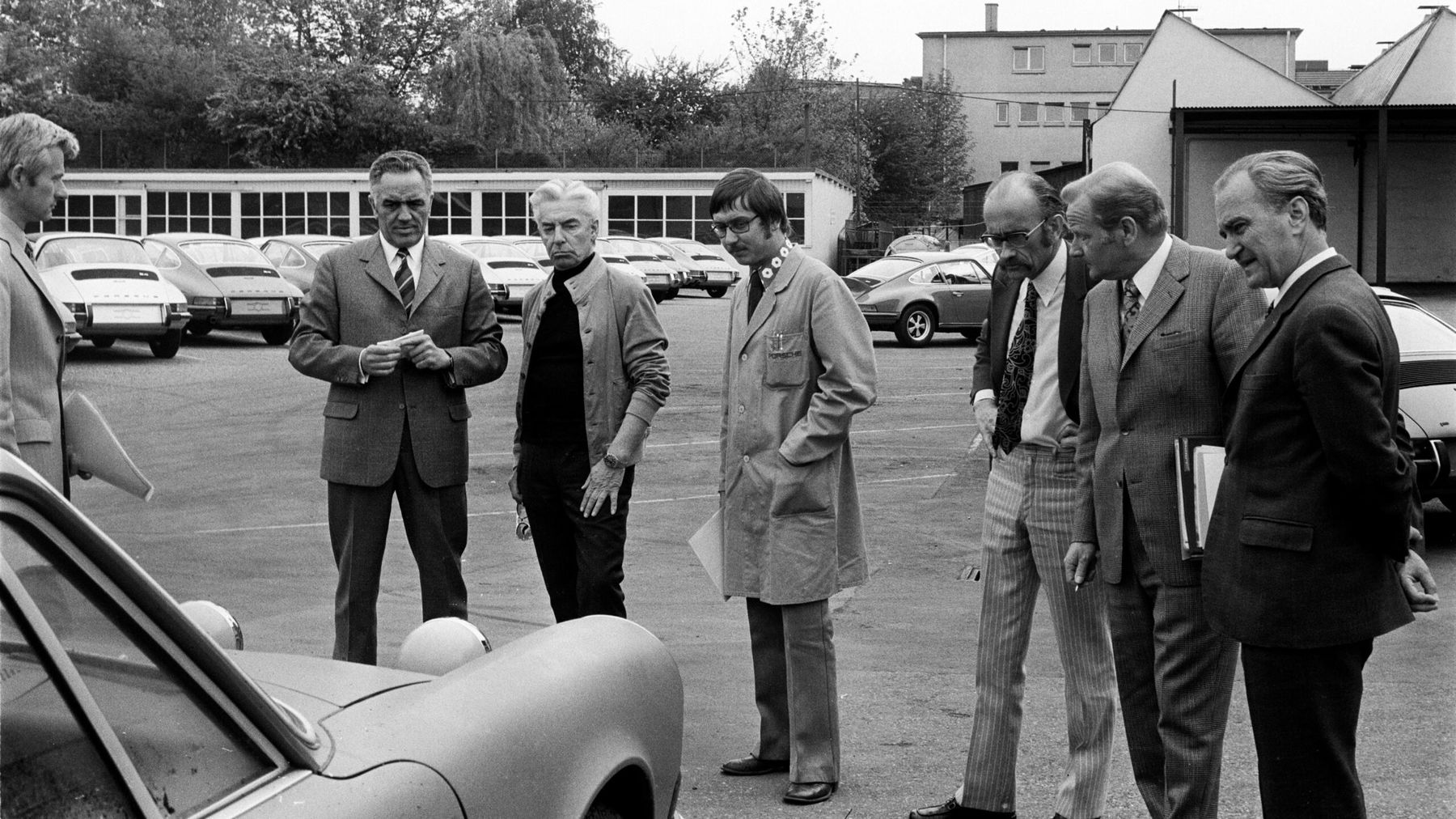 Porsche Fuhrmann engine developer Dr. Ernst Fuhrmann (right)
