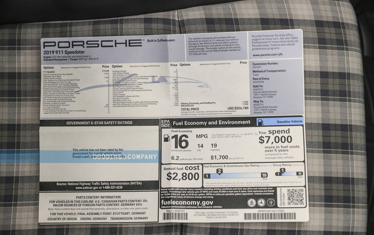 Porsche 991 Speedster