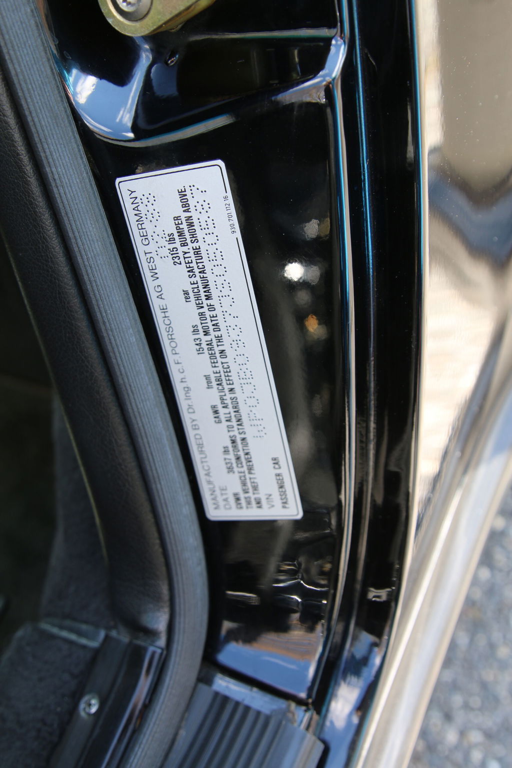 Porsche 911 Turbo 3.3 (US)