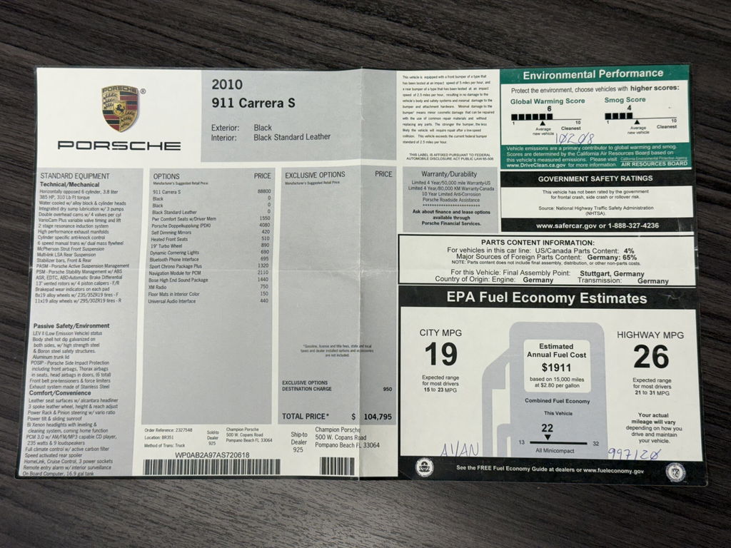 Porsche 997.2 Carrera S