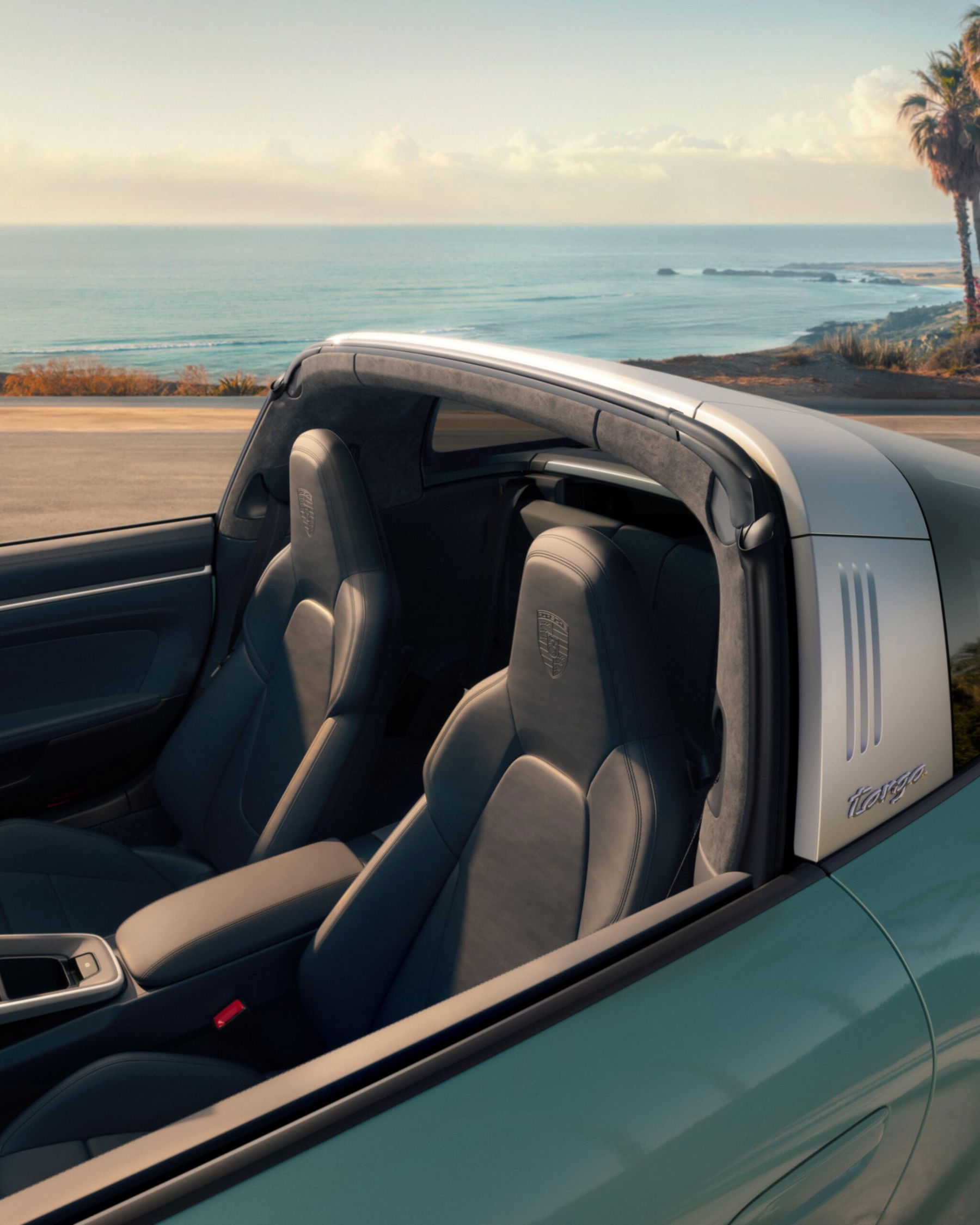 Porsche 992.2 Targa 4S with open roof