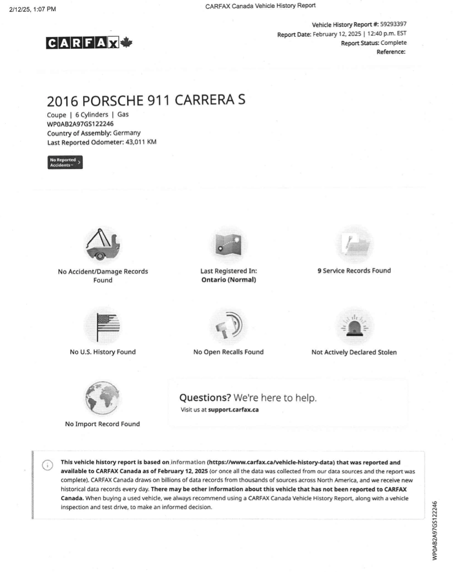 Porsche 991 Carrera S