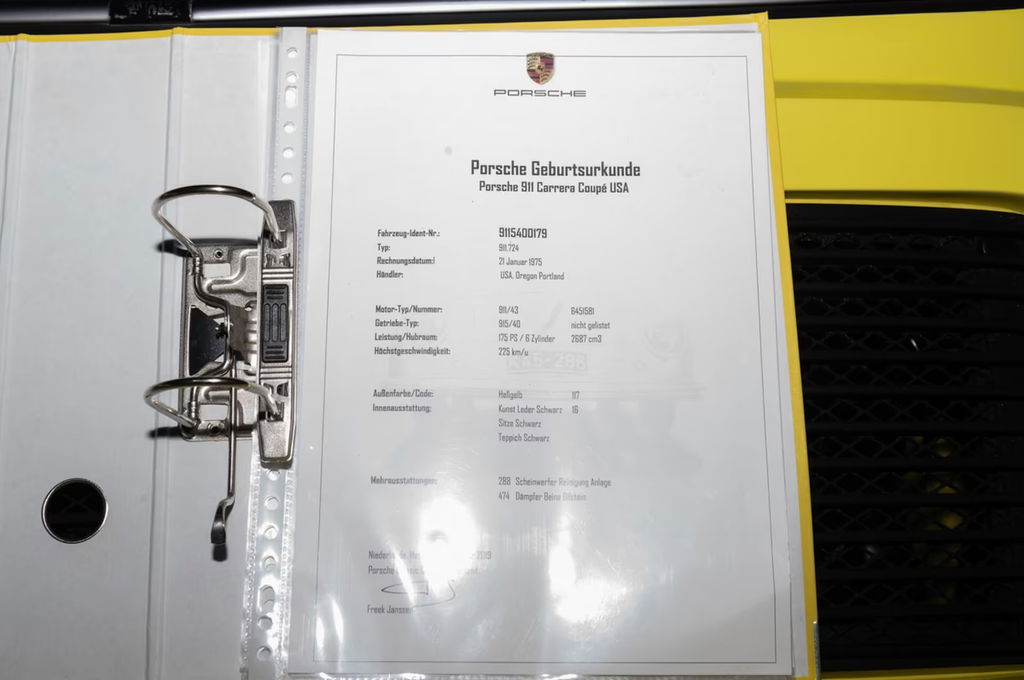 Porsche 911 Carrera (US)