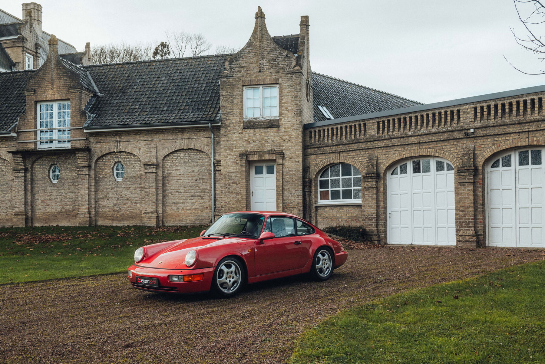 Porsche 964 Carrera coral red with magenta interior by BjornSYX