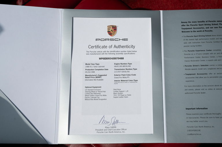 Porsche 911 Turbo 3.3 (US)