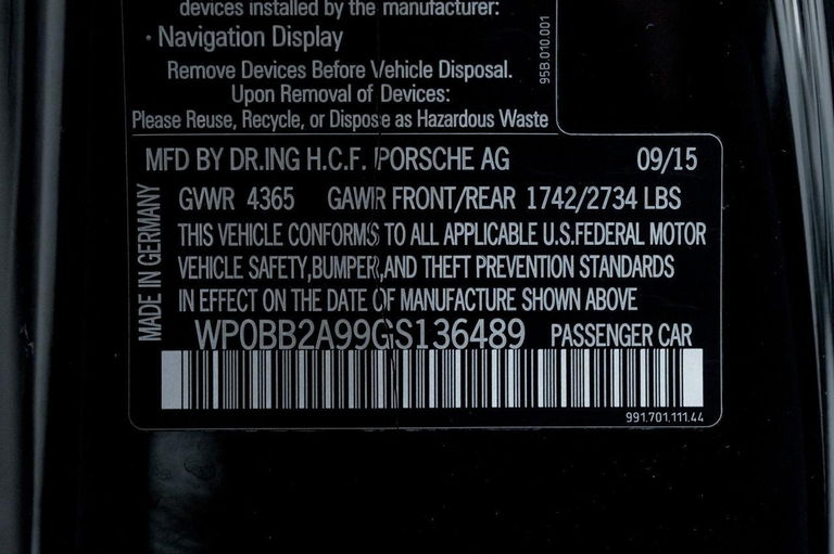 Porsche 991 Targa 4S