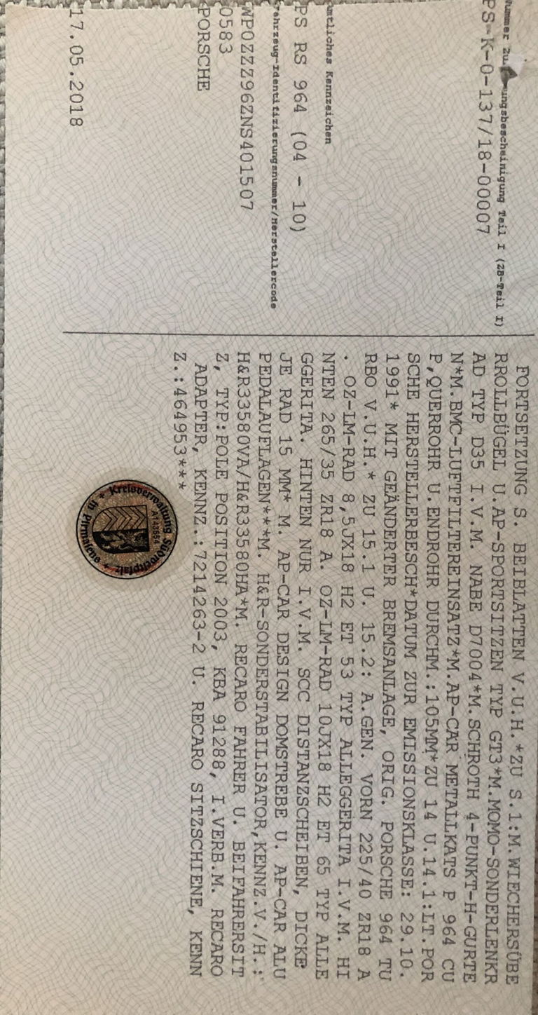 Porsche 964 Carrera 2