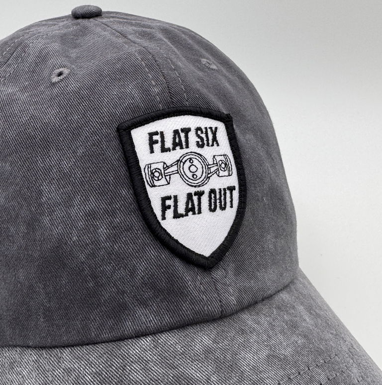 Cap „FLAT SIX. FLAT OUT“ Vintage