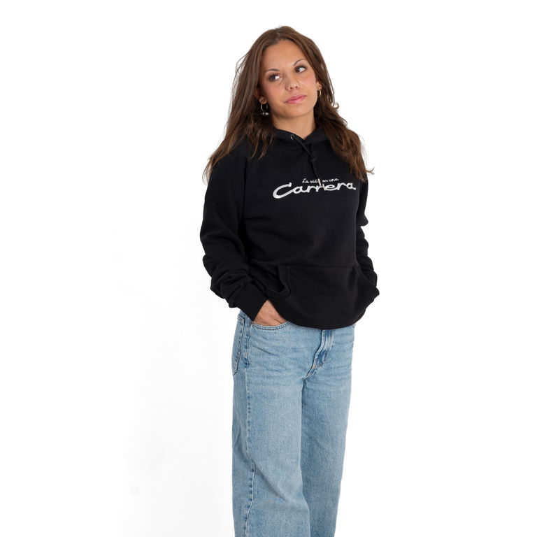 Hoodie “La vida es una Carrera” Black