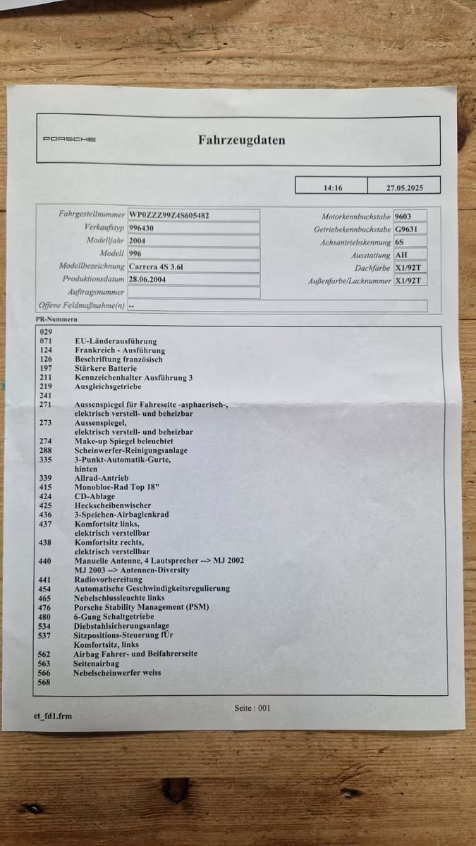 Porsche 996 Carrera 4S