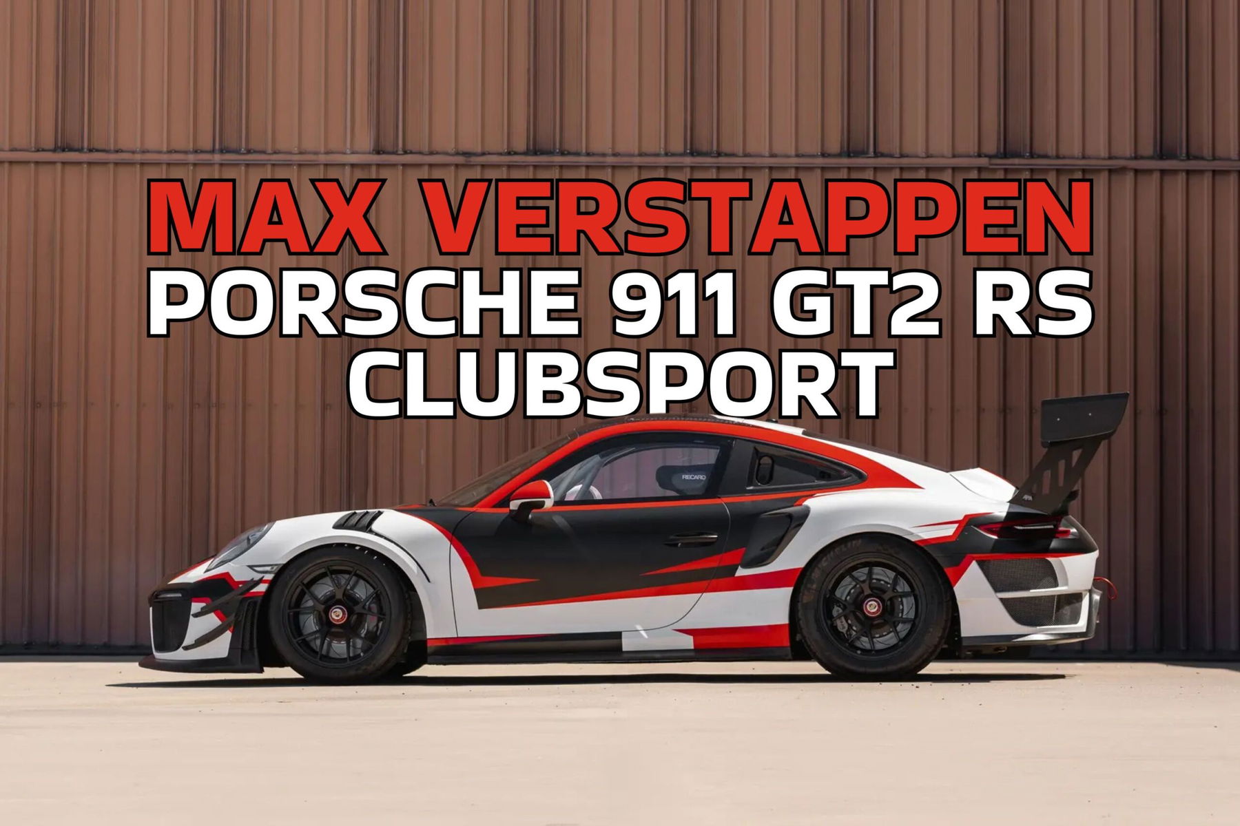 【Spark Model】Porsche GT2 RS Red Bull Porsche GT2 RS Clubsport Red Bull 2019 Black Red 1/18 Spark