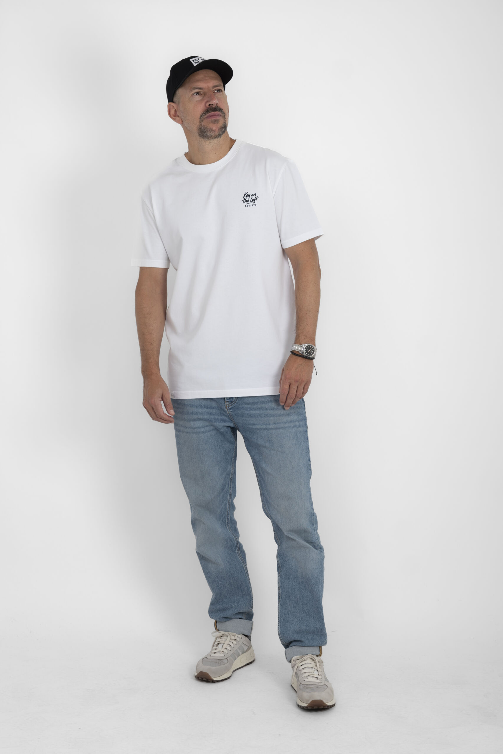 T-shirt Key on the left Backprint Casual Fit - elferspot.com