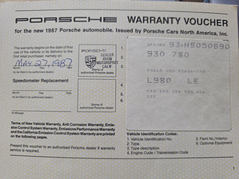 Porsche 911 Turbo 3.3 (US)