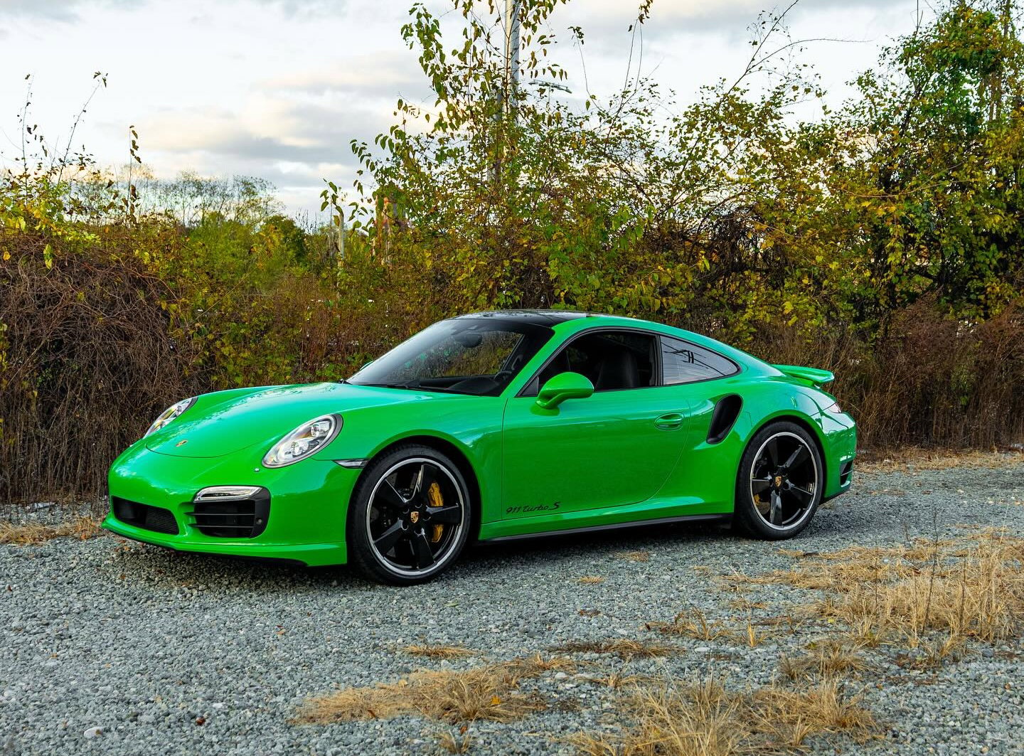 porsche 911 turbo lime green